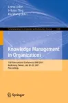 Knowledge Management in Organizations Miniatura