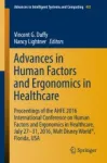 Advances in Human Factors and Ergonomics in Healthcare Miniatura