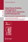 11th International Conference, DHM 2020, Held as Part of the 22nd HCI International Conference, HCII 2020, Copenhagen, Denmark, July 19–24, 2020, Proceedings, Part II Miniatura