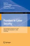 Frontiers in Cyber Security Miniatura